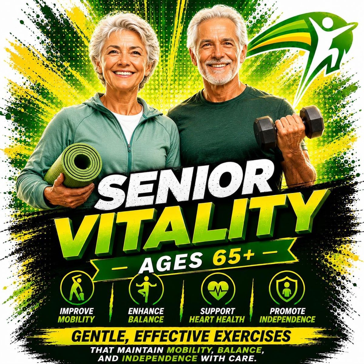 Senior Vitality program artwork for ages 65 and up